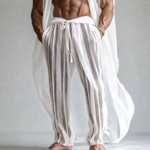 Men's Casual Pants — Comfortable Cotton Straight Leg Trousers