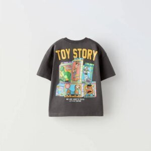 Boys' Cute Print T-Shirt - Round Neck Short Sleeve Summer Tee