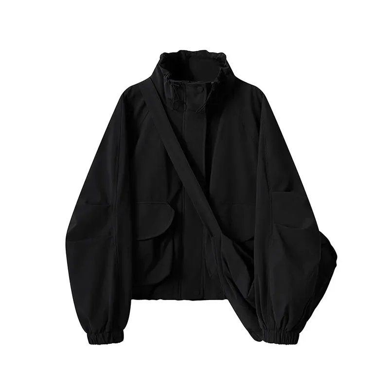 Women's Korean Windbreaker Coat - Casual Zipper Workwear Jacket