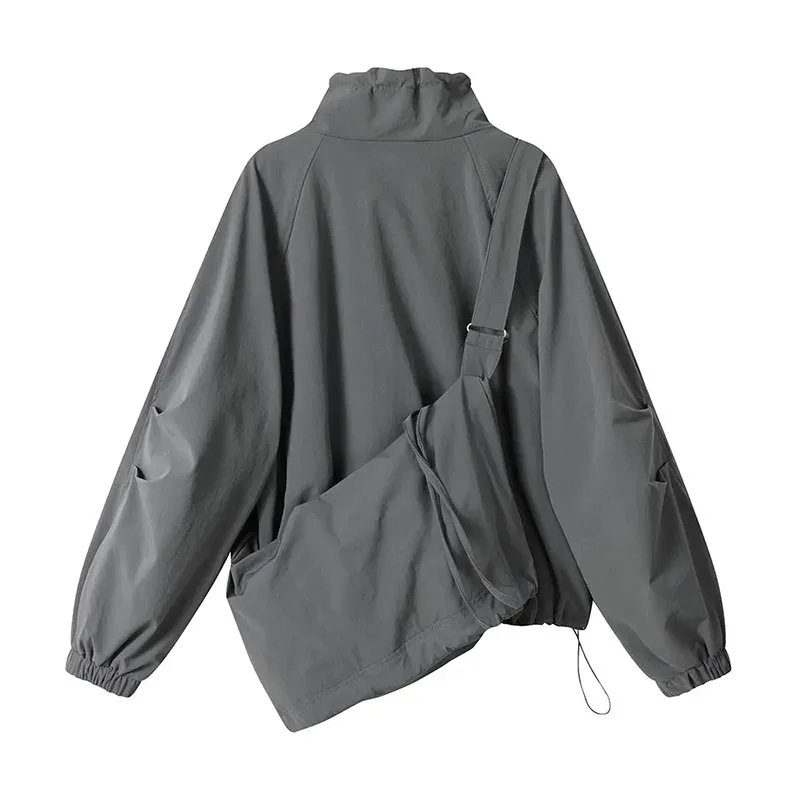 Women's Korean Windbreaker Coat - Casual Zipper Workwear Jacket