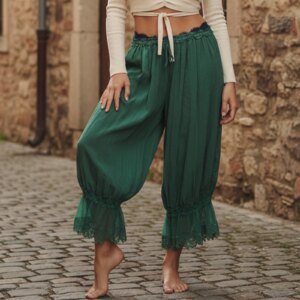 Women's Lace Trim Bloomers - Vintage Y2K Pettipants Under Dress